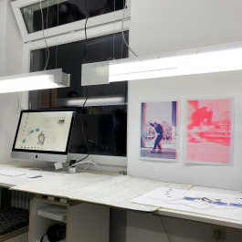 Ausstellungsansicht colophon Kunstraum München