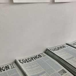 Ausstellungsansicht colophon Kunstraum München